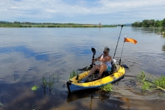 Margot Kayaking in La Crosse 2022 - Kayaking